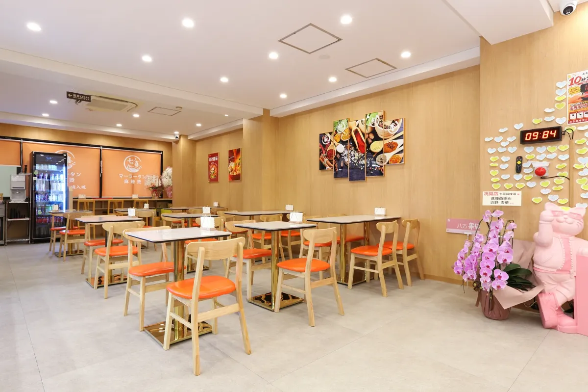 店内の客席